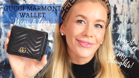 gucci marmomt tear|GUCCI MARMONT WALLET WEAR & TEAR .